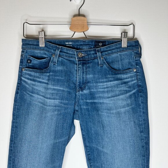 AG The Stilt Cigarette Leg Raw Hem Denim Jeans 27 - Picture 3 of 7